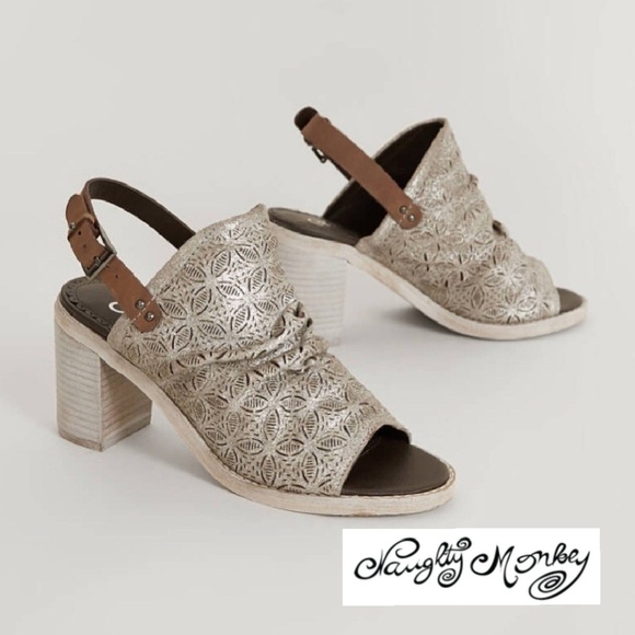 naughty monkey Shoes - Edgy Metallic Naughty Monkey Sandals